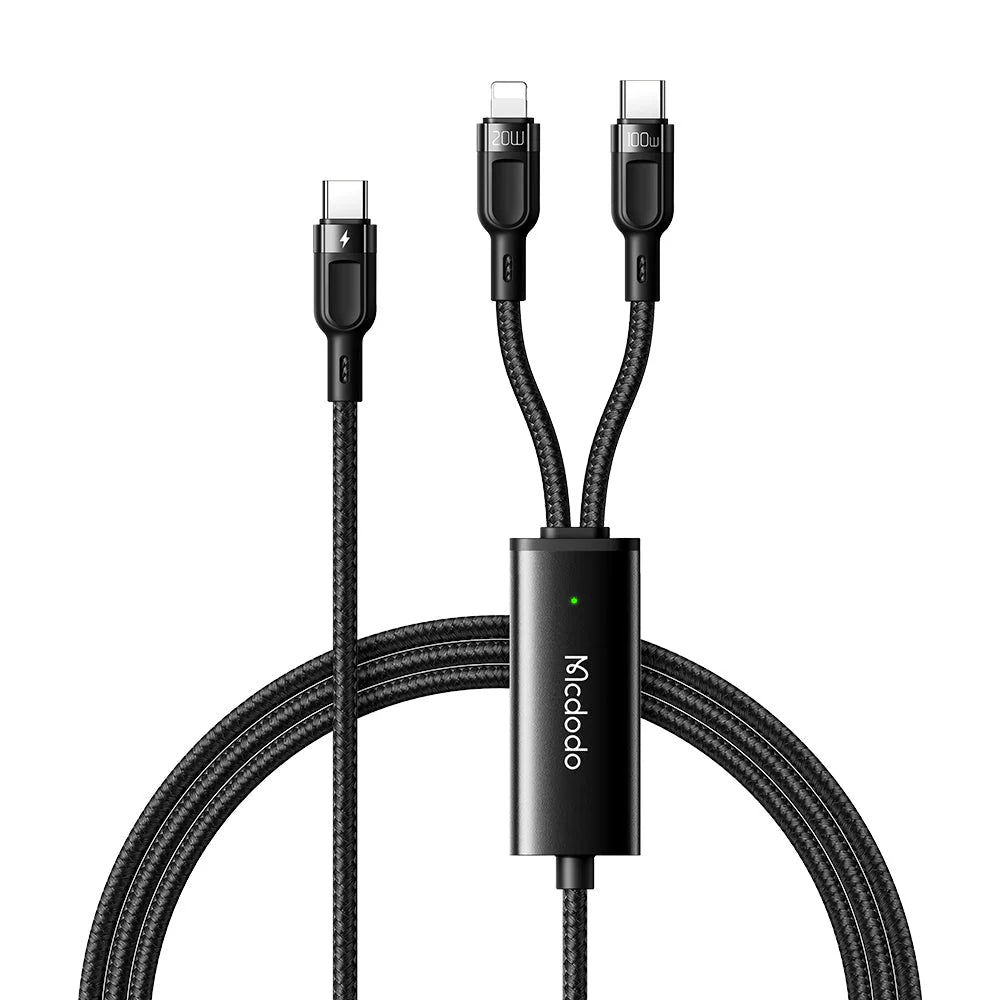 Mcdodo CA-878 2 in 1 Type C to Type C and Lightning Cable 1.2m