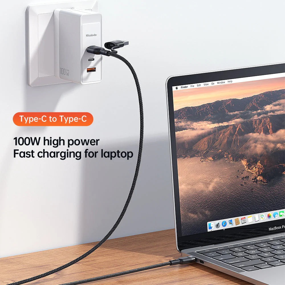 Mcdodo CA-880 Multifunction Data Cable – 2 in 1 PD USB-C / USB-A / Lightning / 1.2 Meters / Black
