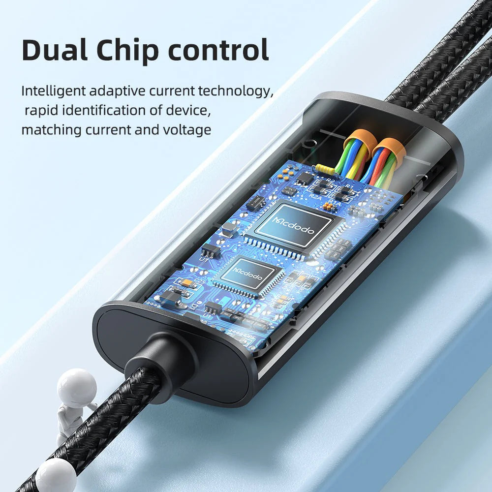 Mcdodo CA-878 2 in 1 Type C to Type C and Lightning Cable 1.2m