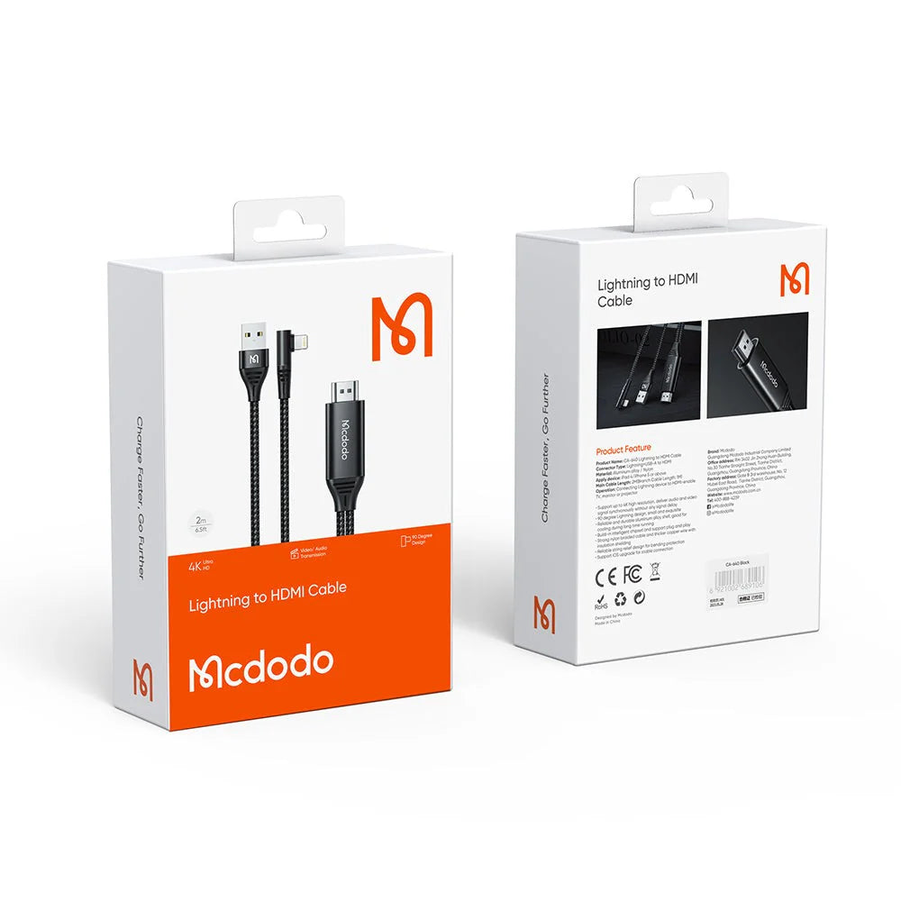 Mcdodo CA-640 Lightning to HDMI Cable 2m