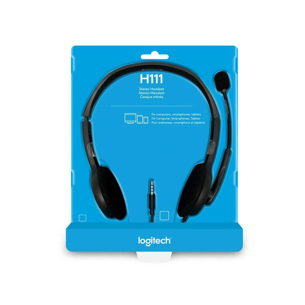 Logitech H111 – 3.5mm / Wired / 20Hz to 20KHz / Stereo