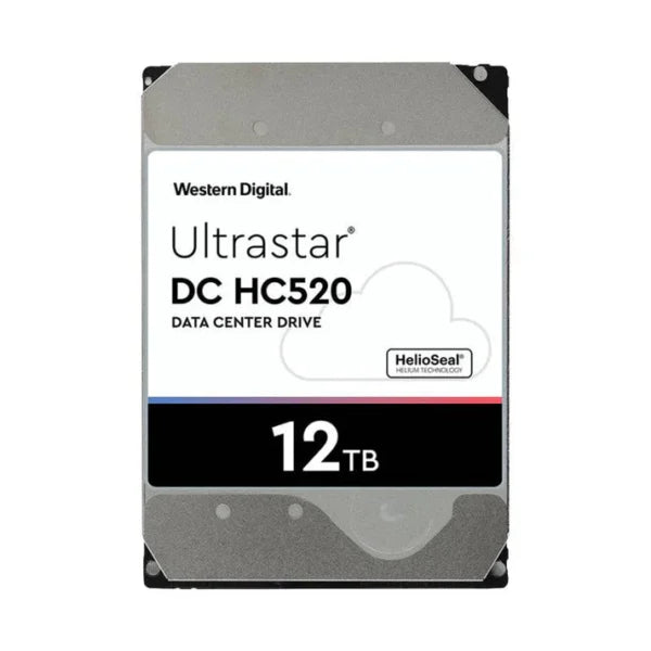 WD Ultrastar DC HC520 Hard Drive – 12TB / 3.5-inch / SATA-III / 7200 RPM / 256MB