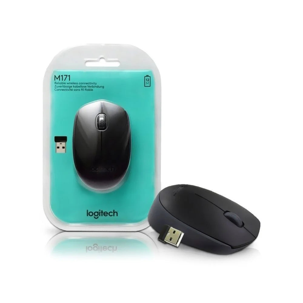 Logitech M171 – 2.40GHz / Up to 10m / Wireless / Black Grey – Mouse
