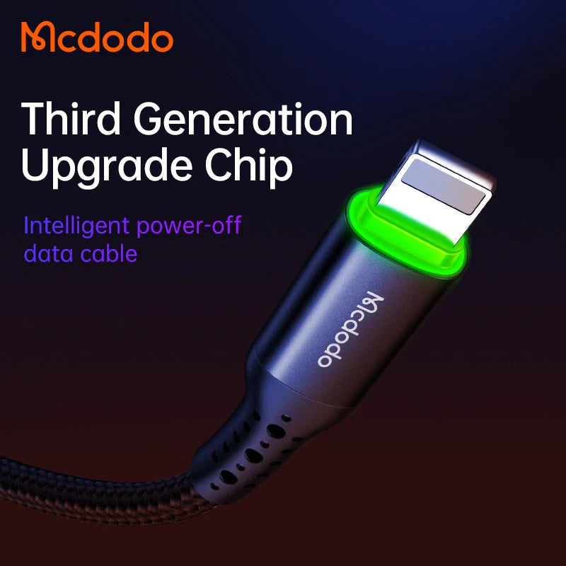 Mcdodo CA-741 Nest Series Auto Power Off Lightning Cable – 1.2m