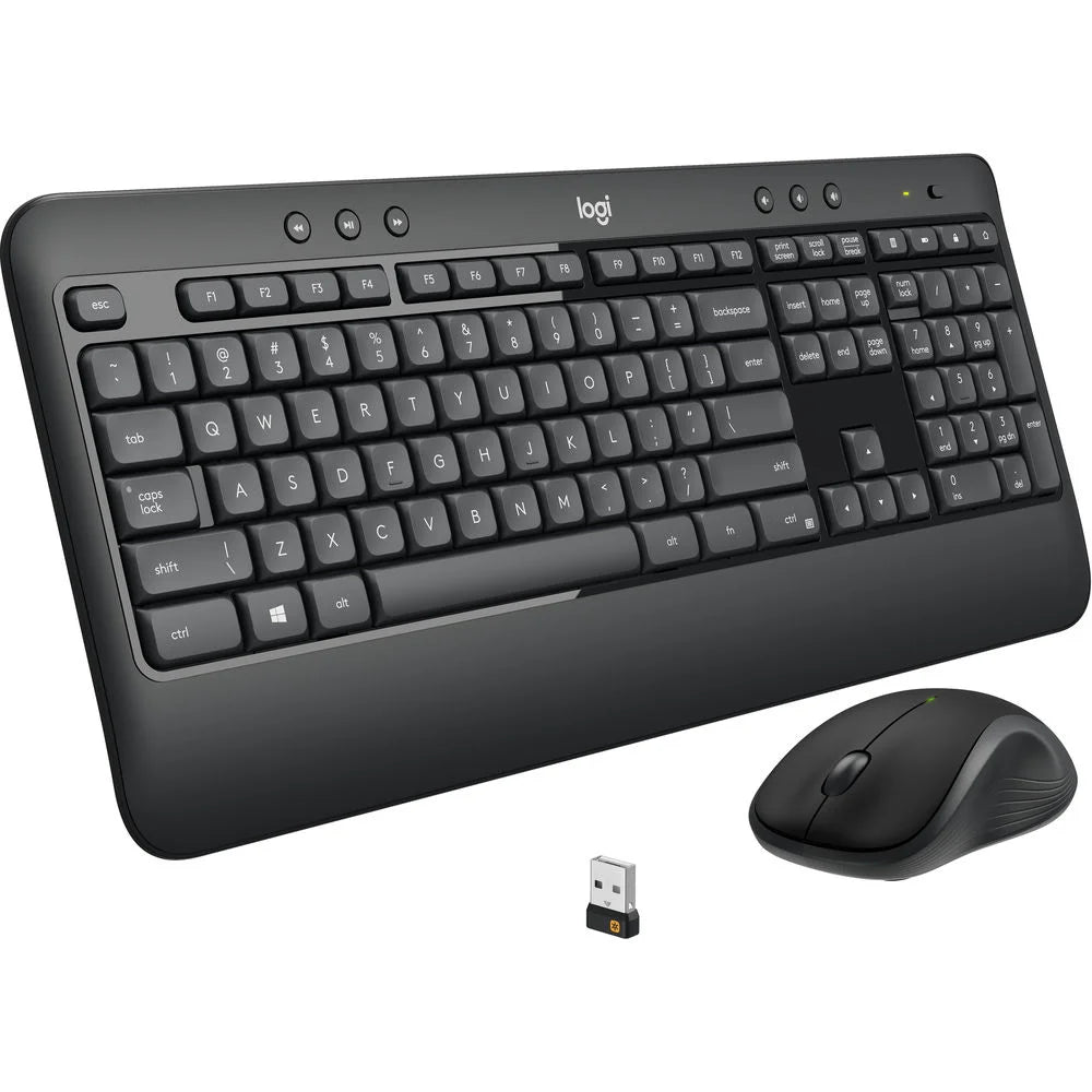Logitech MK540 Advanced Wireless Combo – 2.40GHz / Up to 10m / USB Wireless Receiver / Arb/Eng / Black – Keyboard & Mouse Combo