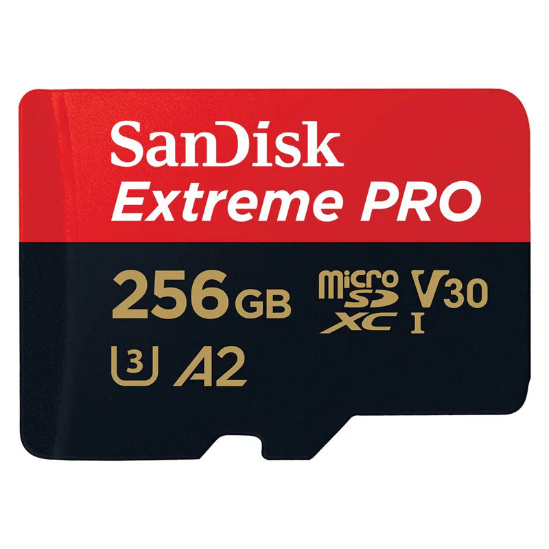 SanDisk Extreme PRO microSDXC UHS-I CARD with Adapter - 256GB / Up to 200 MB/s