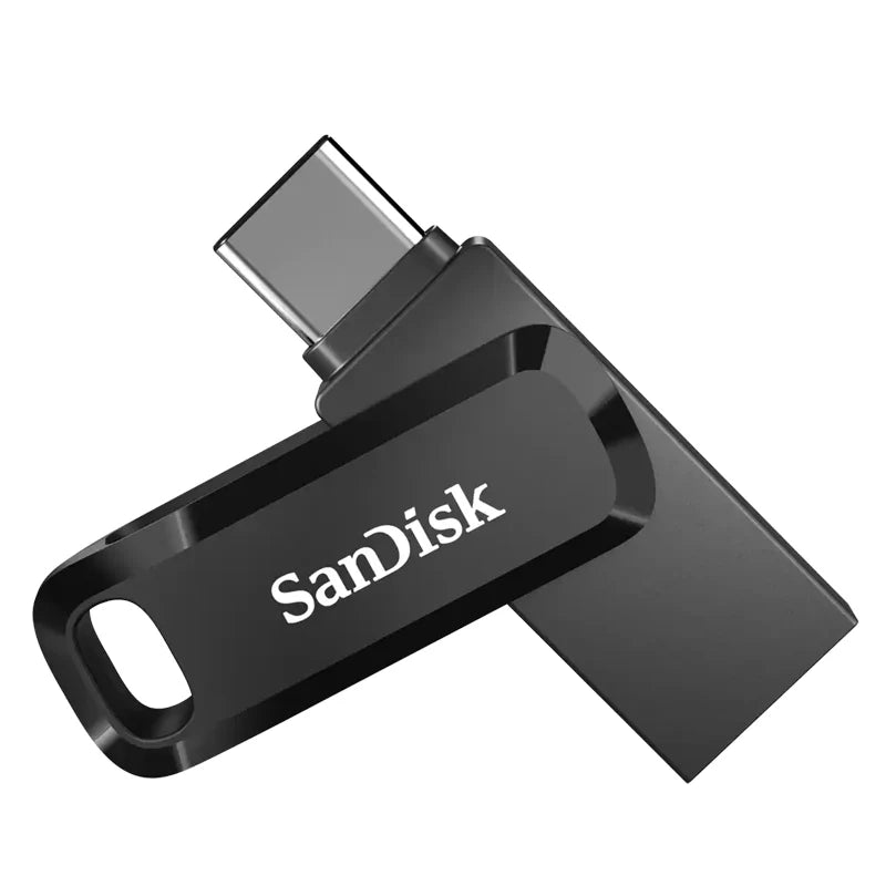 SanDisk Ultra Dual Drive Go Flash Drive - 256GB / Up to 400 MB/s / USB 3.2 Gen 1 / Type-C / Black