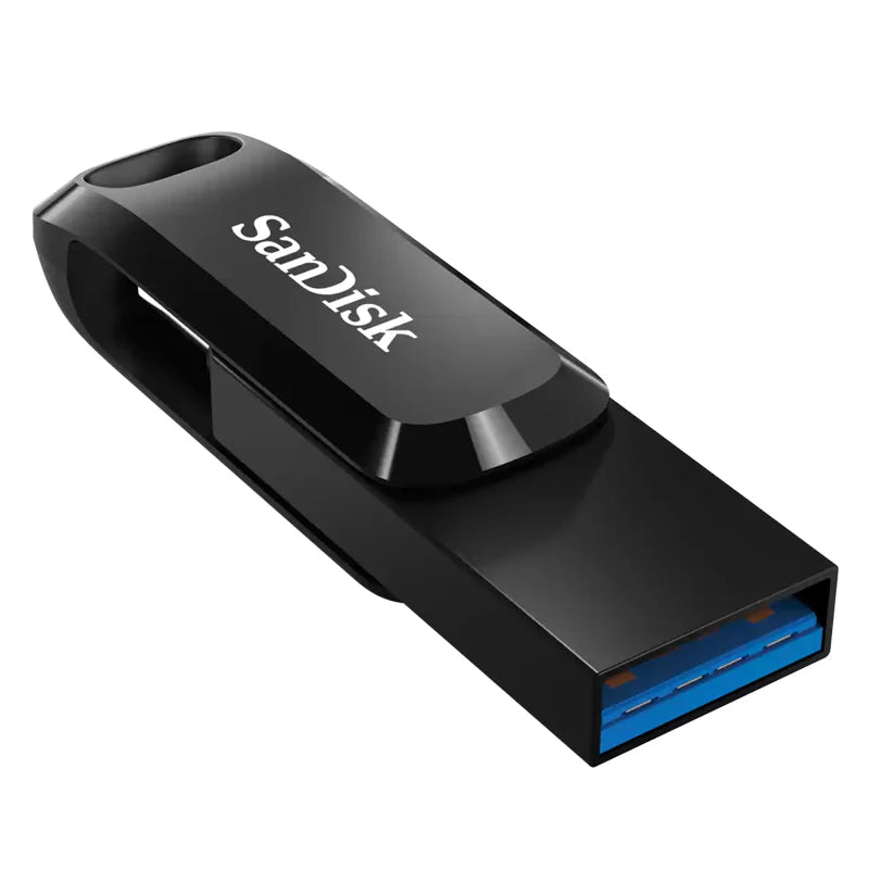 SanDisk Ultra Dual Drive Go Flash Drive - 32GB / Up to 150 MB/s / USB 3.2 Gen 1 / Type-C / Black