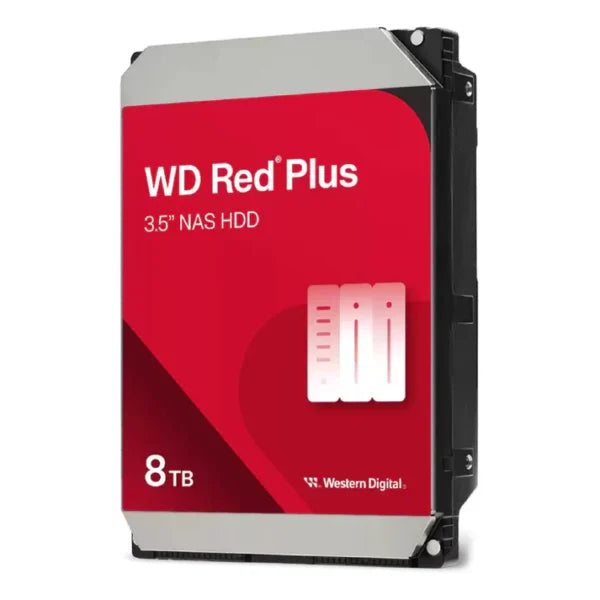 WD Red Plus Internal NAS HDD – 8TB / 3.5-inch / SATA-III / Up to 215MB/s / 256MB