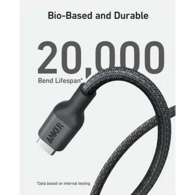 Anker 542 USB-C to Lightning Cable (Bio-Based) (1.8m/6ft) – Black