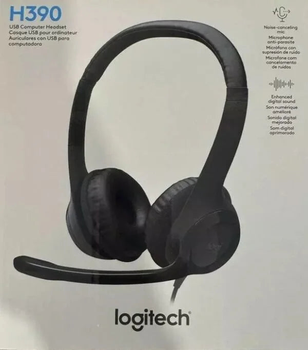 Logitech Headset H390 USB – Black