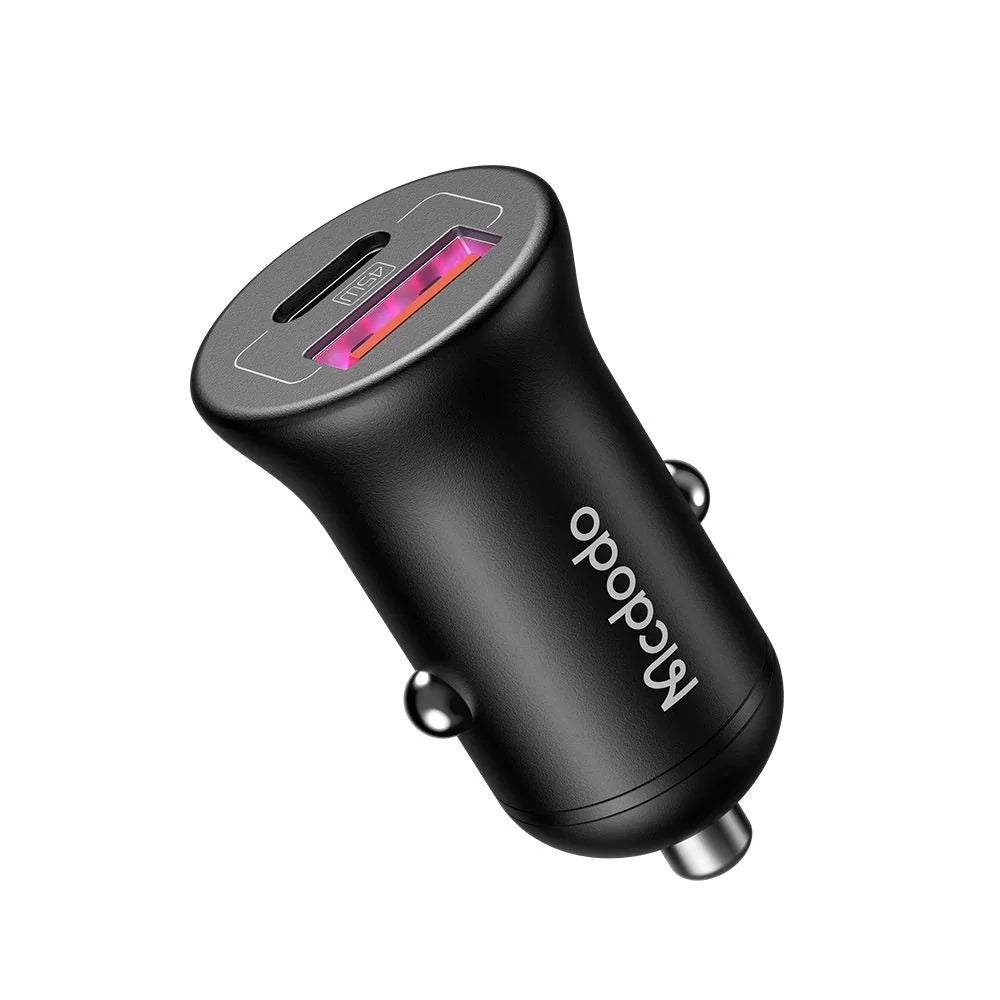 Mcdodo CC-2680 Car Charger USB+USB-C PD Dual Port, 45W, 5A