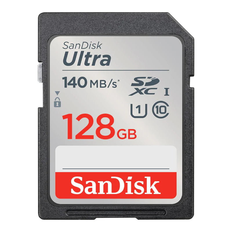 SanDisk Ultra SDHC UHS-I card and SDXC UHS-I card – 128GB/ 140MB/s