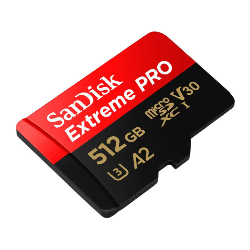 SanDisk Extreme PRO microSDXC UHS-I CARD with Adapter - 512GB / Up to 200 MB/s