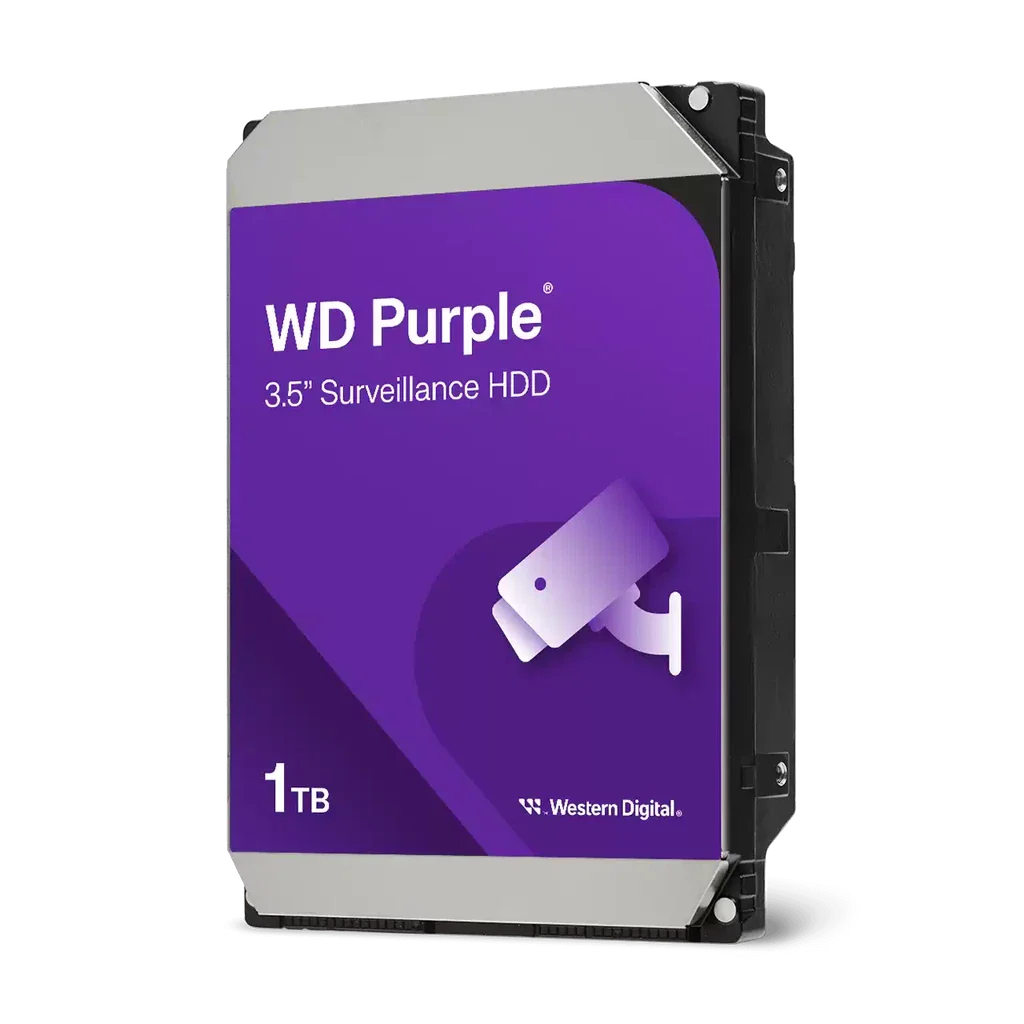 WD Purple Surveillance Hard Drive – 1TB