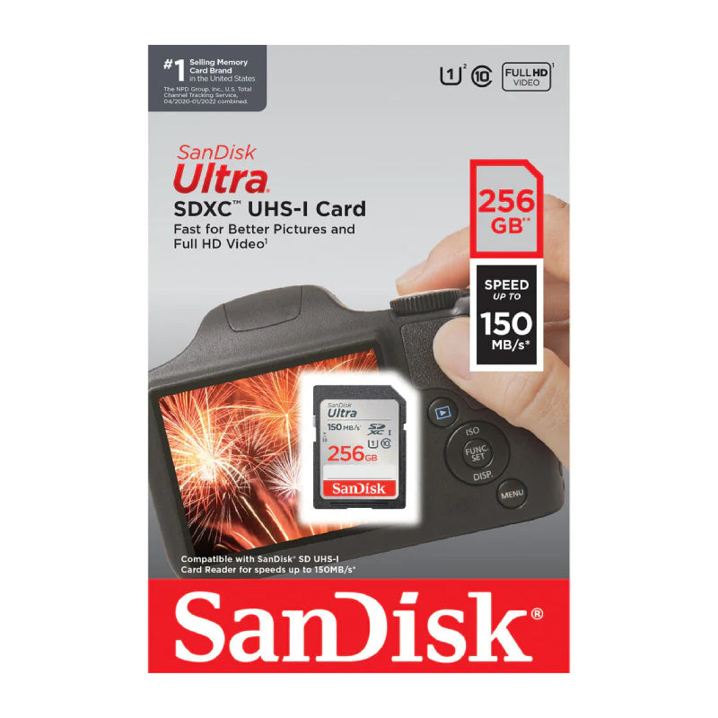 SanDisk Ultra SDXC UHS-I Memory Card - 256GB / Up to 150 MB/s