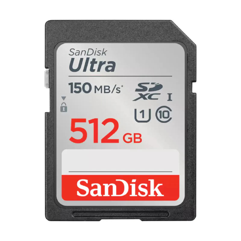 Sandisk Ultra UHS SD Card, 512GB, 150MB/s