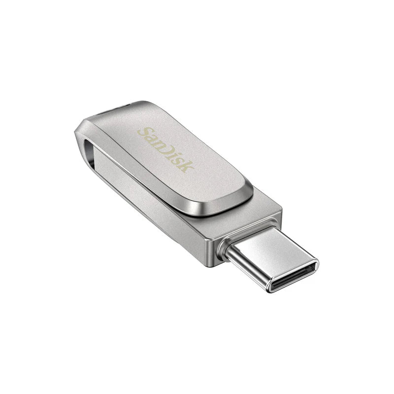 SanDisk Ultra Dual Drive Luxe - 128GB / Up to 400 MB/s / USB 3.2 Gen 1 / Type-C / Silver
