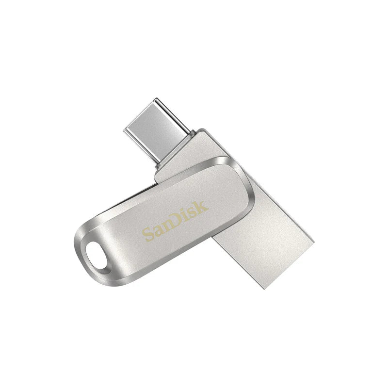 SanDisk Ultra Dual Drive Luxe - 128GB / Up to 400 MB/s / USB 3.2 Gen 1 / Type-C / Silver