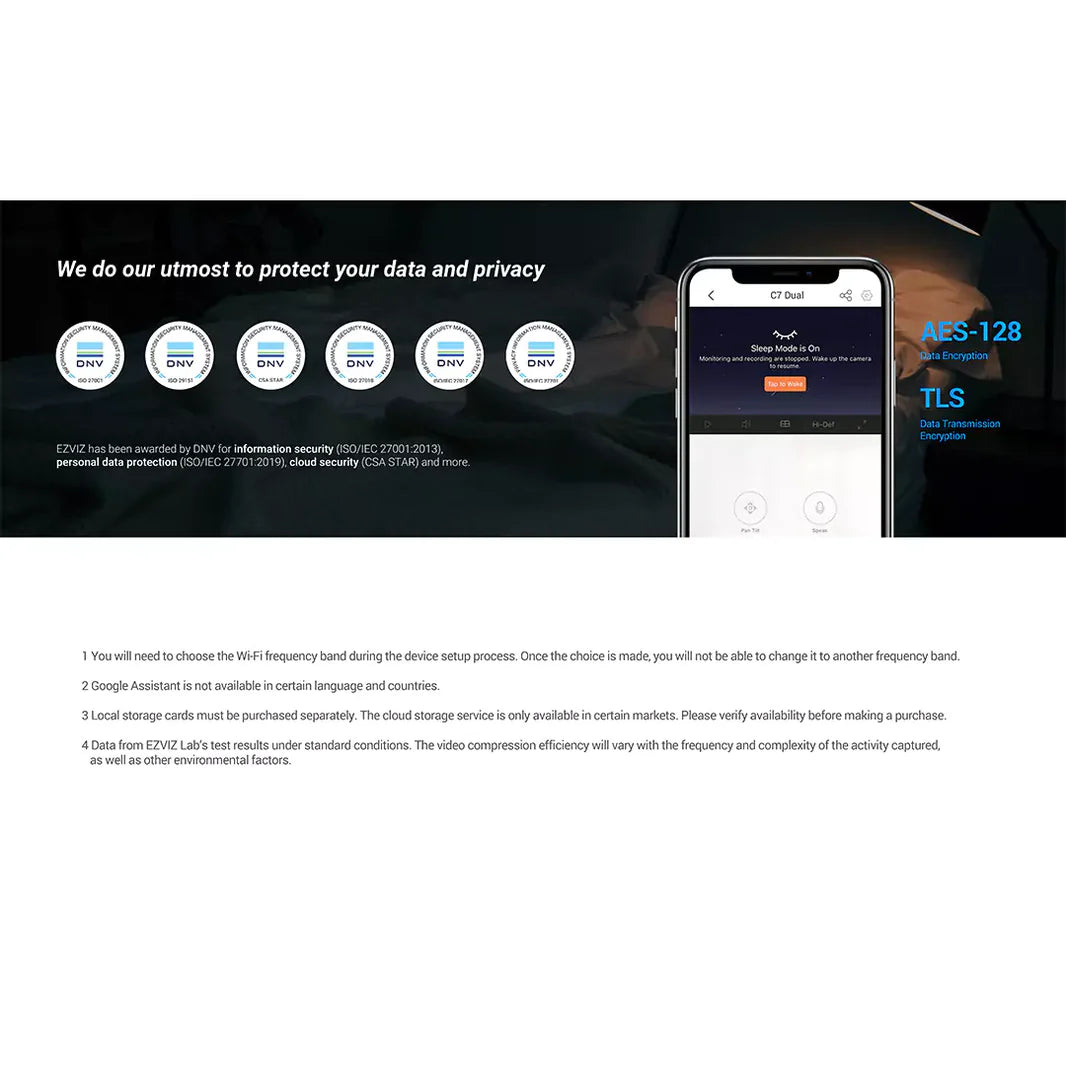 Ezviz C7 Dual 2K+ Pan & Tilt Wi-Fi Camera with Dual-Lens Technology