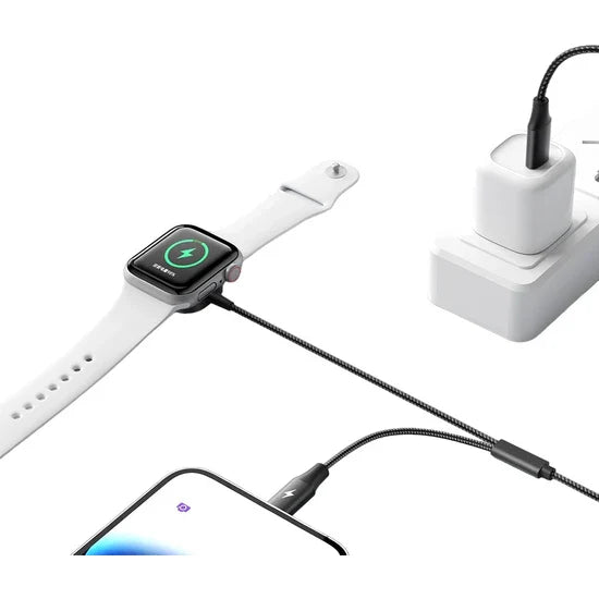 Mcdodo CH-298 29W 2-in-1 Type-C to Lightning Wireless Magnetic Apple Watch Charger – 1.5m
