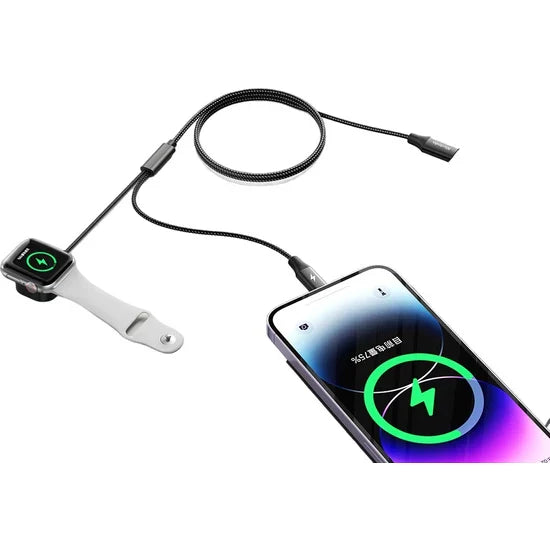 Mcdodo CH-298 29W 2-in-1 Type-C to Lightning Wireless Magnetic Apple Watch Charger – 1.5m