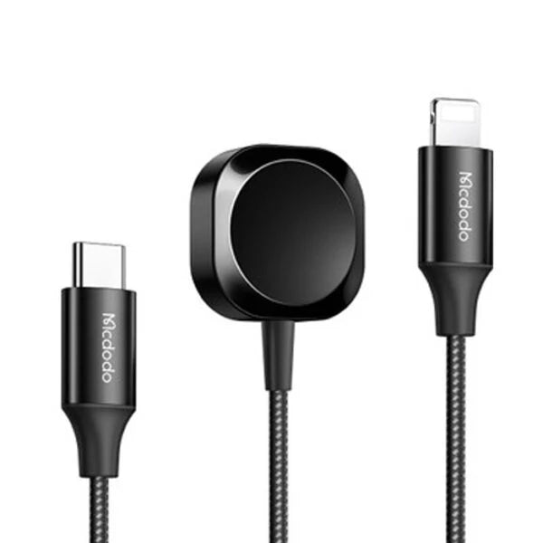 Mcdodo CH-298 29W 2-in-1 Type-C to Lightning Wireless Magnetic Apple Watch Charger – 1.5m