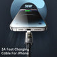 Mcdodo CA-314 Auto Power Off Lightning Transparent Data Cable 1.8m