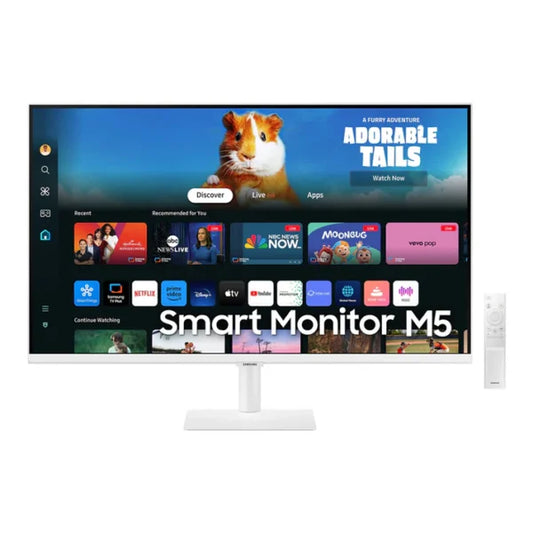 Samsung Full HD M50D LS32DM501EMXUE Gaming Monitor – 32.0″ VA FullHD / 4ms / HDMI / USB / Bluetooth / WiFi / White – Monitor