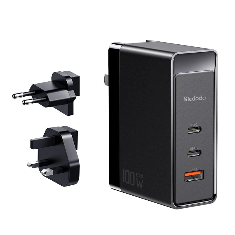 Mcdodo CH-810 Pro 100W GaN Dual Type-C + USB Universal Charger (EU/UK/US)