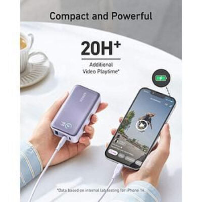 Anker 533 Power Bank (PowerCore 30W) 10000 PD – VIOLET