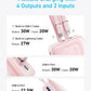 Anker Zolo Power Bank (20K, 30W, Built-In USB-C and Lightning Cable) – Pink