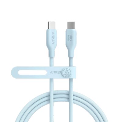 Anker 544 USB-C to USB-C Cable 140W Bio-Based 3ft – Blue