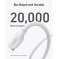 Anker 544 USB-C to USB-C Cable 140W Bio-Based 3ft – White