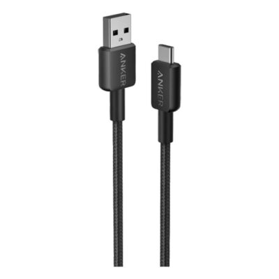 Anker 322 USB-A to USB-C Cable Braided (1.8m) – Black