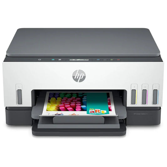 HP Smart Tank 670 AIO - 12ppm / 4800dpi / A4 / USB / Wi-Fi / Color Inkjet - Printer
