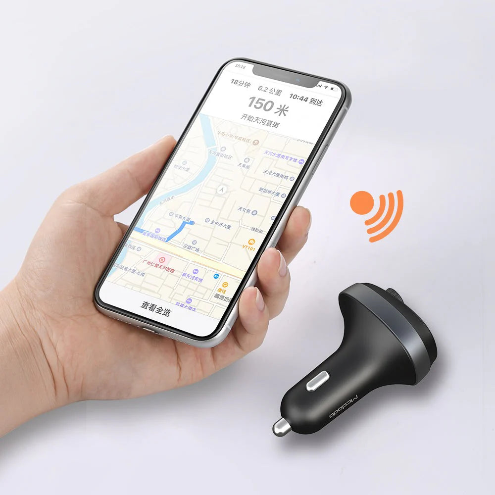 Mcdodo CC-6880 Bluetooth5.1 FM Dual USB Car Charger