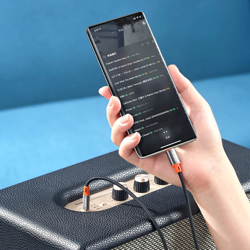 Mcdodo USB-C to 3.5mm AUX Jack Cable – USB-C to 3.5mm / 1.2 Meters / Black