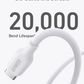 Anker 542 USB-C to Lightning Cable (Bio-Based) (1.8m/6ft) – White