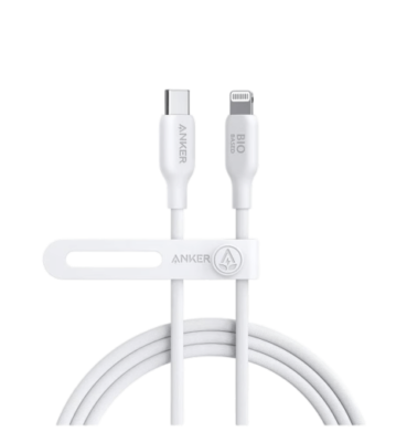 Anker 542 USB-C to Lightning Cable (Bio-Based) (1.8m/6ft) – White