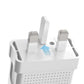 Mcdodo CH-572 Dual USB Charger (UK) + Lightning Data Cable / Travel Set