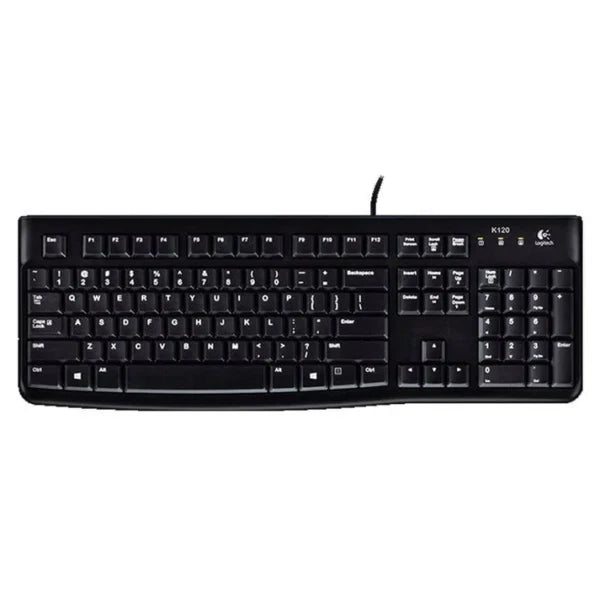 Logitech K120 – Wired / USB 2.0 / Arb/Eng / Black – Keyboard