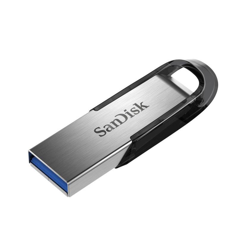SanDisk Ultra Flair Flash Drive - 128GB / Up to 150 MB/s / USB 3.0 / Black and Silver