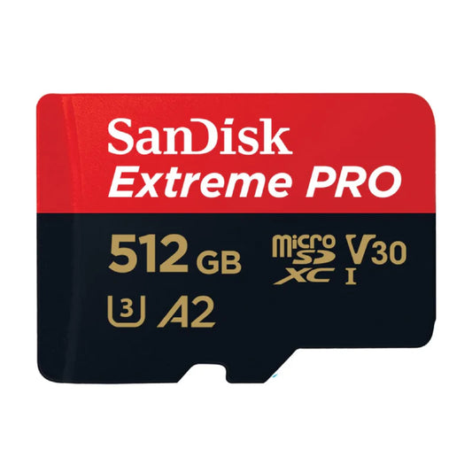SanDisk Extreme PRO microSDXC UHS-I CARD with Adapter - 512GB / Up to 200 MB/s
