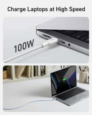 Anker 544 USB-C To USB-C 140w Bio-Based Cable (1.8m/6ft) – White