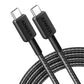 Anker 322 USB-C to USB-C Cable Braided (0.9m/3ft) – Black