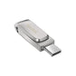 SanDisk Ultra Dual Drive Luxe - 128GB / Up to 400 MB/s / USB 3.2 Gen 1 / Type-C / Silver