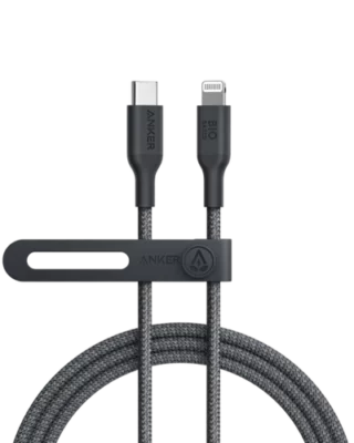 Anker PowerLine 542 USB-C to Lightning (Bio-Nylon) (1.8m/6ft) – Black