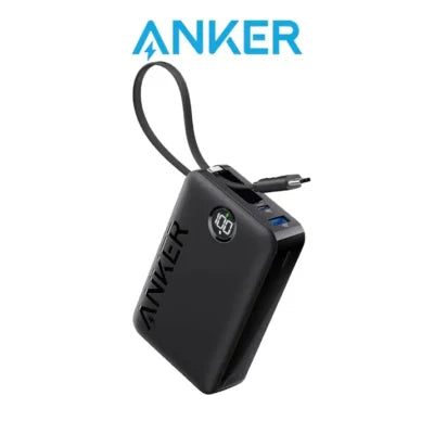 Anker Portable Power Bank 20000mAh 22.5W Built-in USB-C Cable – Black